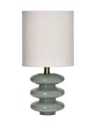 House Doctor Bordlampe, Hdstep, S, Lyseblå;Råhvid Blå