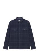 WOOD WOOD Wwclay Overshirt 25213 Marinblå