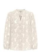ONLY Onlkorsa Ls Jaquard Shirt Wvn Kräm