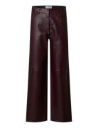 Selected Slfdarla-Faye Mw Crock Pants Burgundy