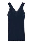 Rosemunde Rwbernadine Sl Lace Top Marinblå