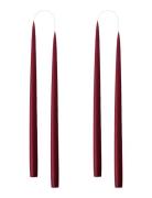 Kunstindustrien Hand Dipped Candles, 4 Pack Röd