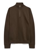 Jack & J S Jjebradley Sweat Half Zip Noos Brun