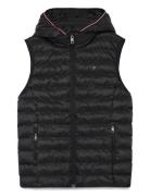 Tommy Hilfiger Lw Padded Global Stripe Vest Svart
