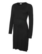 Mamalicious Mlmonica June L/S Abk Dress 2F Svart