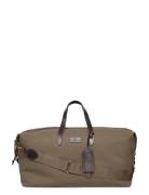 Polo Ralph Lauren Leather-Trim Canvas Duffel Khaki Green