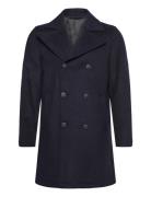 Lindbergh Recycled Pea Coat Marinblå