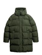 Superdry Hooded Sports Puffer Mid Jkt Grön