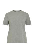 Vila Vinora S/S T-Shirt - Noos Grå