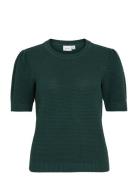 Vila Vidalo O-Neck S/S Knit Top - Noos Grön