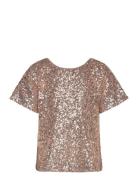 The New Tnrupa S_S Sequin Top Rosa