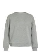 Vila Visandy L/S Sweat Top - Noos Grå