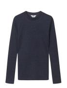 Mads Nørgaard 2X2 Lurex Tuba Tee Ls Marinblå