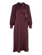 Vila Vienna Ravenna Ankle Wrap Dress-Noos/Dc Burgundy