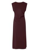 YAS Yaspina Sl Long Dress Noos Burgundy