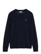 GANT Extrafine Merino Wool C-Neck Blå