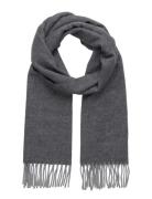 Lauren Ralph Lauren Wool-Cashmere Herringb Scarf Grå