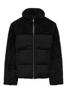 Kids Only Kogwanja Fur Puffer Mix Coat Otw Svart