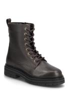 Tommy Hilfiger Th Plaque Pebble Lace Boot Warm Brun