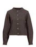Object Objzari L/S Re Knit Cardigan 142 Brun