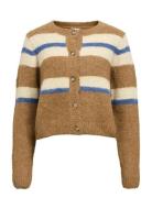 Object Objgalia L/S Re Knit Cardigan Noos Beige