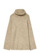Vero Moda Vmingrid Ls Roll Neck Pullover Noos Beige