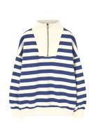 THE ANIMALS OBSERVATORY Stripes Navy Blowfly Sweatshirt Marinblå