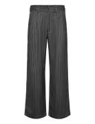 Prohibited Pinstripe Pleated Pants Grey Grå