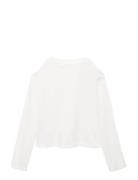 Mango Cut-Out T-Shirt Vit
