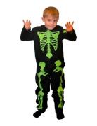 Joker Costume Gid Skeleton Kid 110-116 Svart