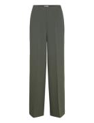 Soaked In Luxury Slcorinne Wide Long Pants Khaki Green
