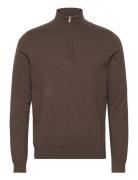 Clean Cut Copenhagen Claude Half-Zip Knit Brun