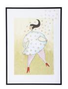 Bloomingville Ajo Illustration W/ Frame Multi/patterned