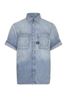 G-Star Slanted Double Pocket Regular Shirt Blå