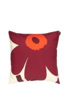 Marimekko Home Unikko Cushion Cover 50X50 Cm Burgundy