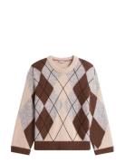 Tommy Hilfiger Alpaca Blend Argyle C-Nk Ls Swt Multi/patterned