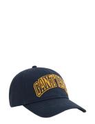 GANT Graphic Cotton Twill Cap Marinblå