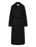 Bubbleroom Shawl Collar Coat Svart