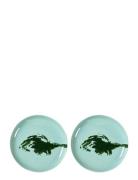 Serax Plate M Azure Artichoke Green Feast By Ottolenghi Set/2 Blå