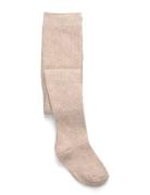 Mango Ribbed Tights Beige