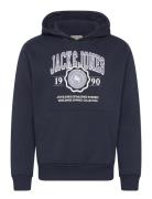 Jack & J S Jjmako Sweat Hood Marinblå