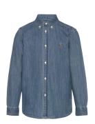 Ralph Lauren Kids Cotton Denim Shirt Blå