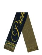 Prohibited Clubhouse Jaquard Scarf Navy Svart