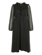 Vila Viharley L/S Midi Dress Svart