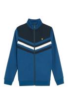 Lyle & Scott Colour Block Track Jacket Blå