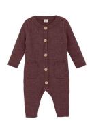 CeLaVi Jumpsuit - Knitted Burgundy
