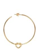 Jane Koenig Big Tied Heart Hoop Guld