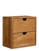 House Nordic Nanna - Wall Shelf With Door, Oak, 18X30X30 Cm Brun