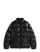Tommy Hilfiger Shiny Down Stand Puffer Svart