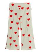 Mini Rodini Hearts Aop Velour Trousers Vit